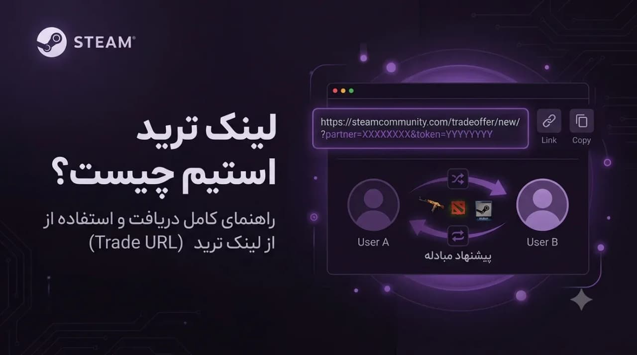 آموزش پیدا کردن لینک ترید استیم