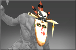Inscribed Horn Mask