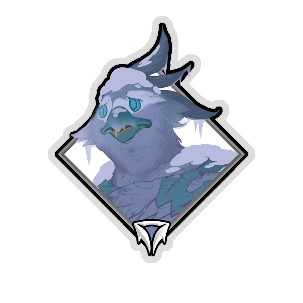 Gold Crownfall Sticker - Bakeet (Frozen)