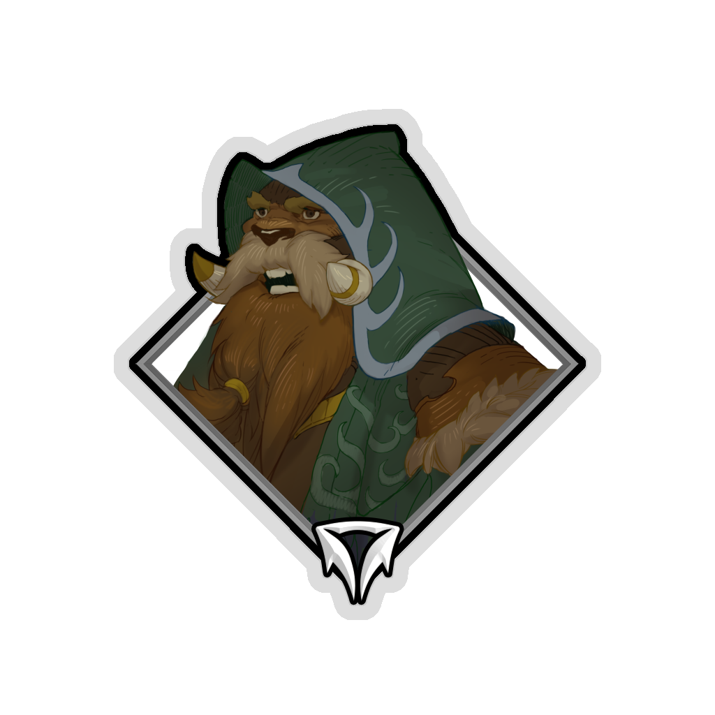Gold Crownfall Sticker - Archimandrite